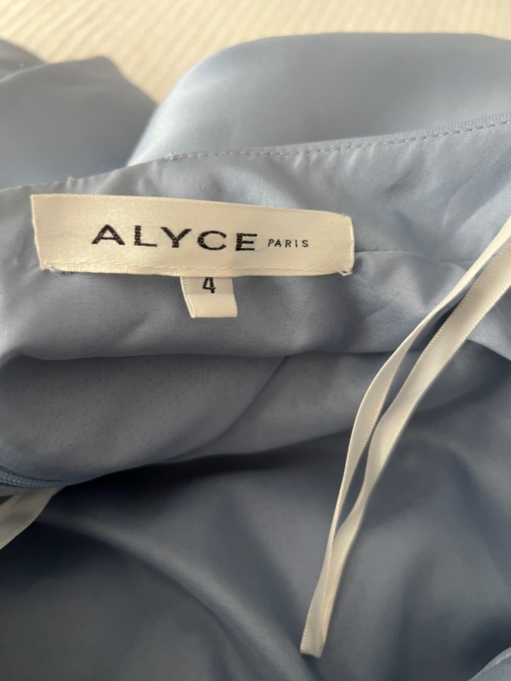 Alyce Paris Light French Blue Satin Circle Skirt Two-Piece Size 4 NWT - Picture 6 of 8
